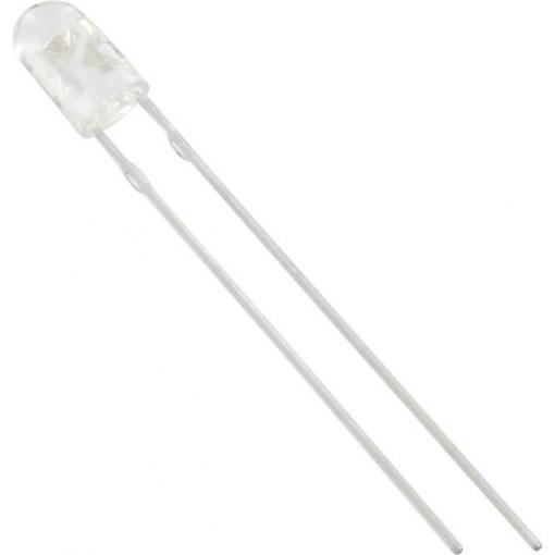 TRU COMPONENTS 1577447 LED s vývody červená oválný 3 mm 1000 mcd 70 °, 30 ° 20 mA