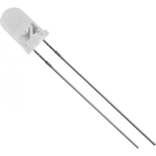 TRU COMPONENTS LED s vývody červená kulatý 5 mm 4000 mcd 40 ° 20 mA