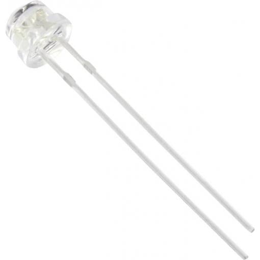 TRU COMPONENTS 1577472 LED s vývody žlutá plochá hrana 5 mm 1250 mcd 120 ° 20 mA
