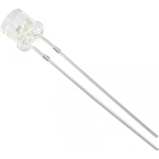 TRU COMPONENTS 1577491 LED s vývody červená cylindrický 5 mm 300 mcd 120 ° 20 mA