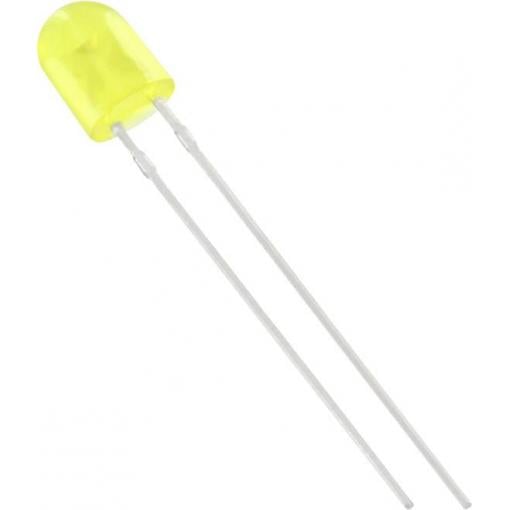 TRU COMPONENTS 1577493 LED s vývody žlutá oválný 5 mm 450 mcd 110 °, 50 ° 20 mA