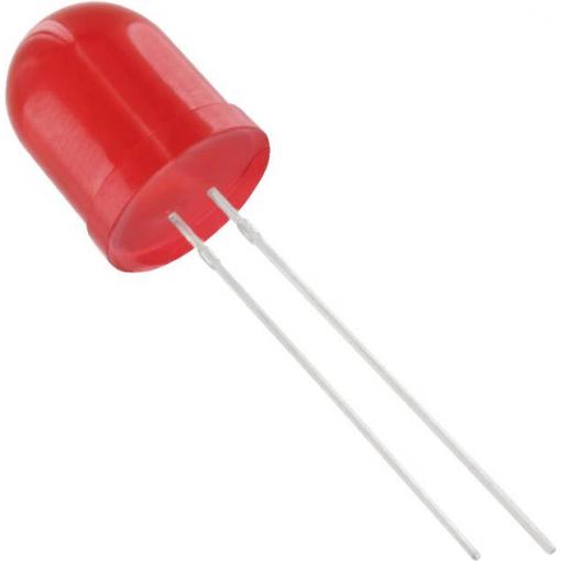 TRU COMPONENTS 1577510 LED s vývody červená kulatý 10 mm 325 mcd 50 ° 20 mA