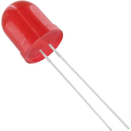 TRU COMPONENTS 1577511 LED s vývody červená kulatý 10 mm 900 mcd 50 ° 20 mA