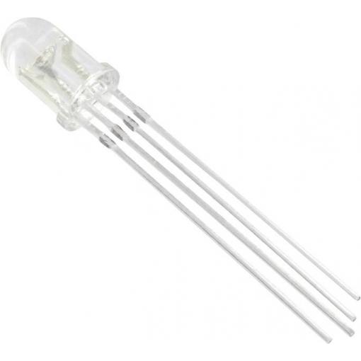 TRU COMPONENTS 1577513 LED s vývody červená, zelená, modrá kulatý 5 mm 1900 mcd, 2350 mcd, 1850 mcd 45 ° 20 mA