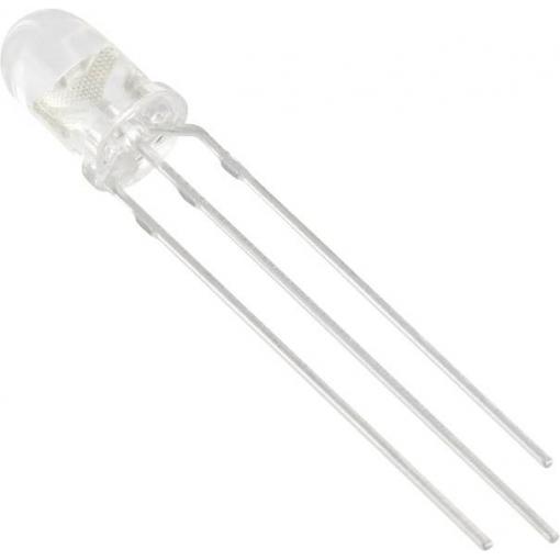 TRU COMPONENTS 1577517 LED s vývody červená, modrá kulatý 5 mm 1250 mcd, 1600 mcd 35 ° 20 mA