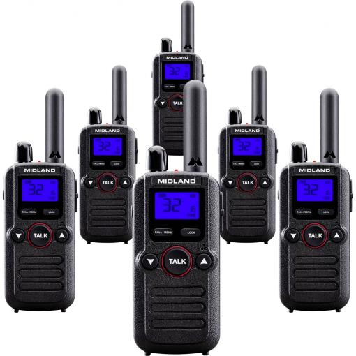 Midland 6er Set Midland BR180 Business Radio C1625.01 PMR radiostanice