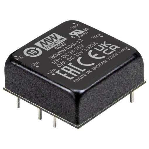 MEAN WELL SKMW40G-15 DC/DC měnič napětí 40 W Počet výstupů: 1 x Obsah 1 ks