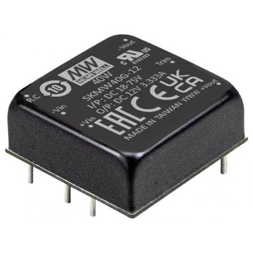 MEAN WELL SKMW40F-15 DC/DC měnič napětí 40 W Počet výstupů: 1 x Obsah 1 ks