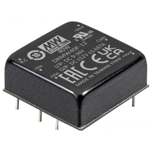 MEAN WELL DKMW40G-12 DC/DC měnič napětí 40 W Počet výstupů: 1 x Obsah 1 ks