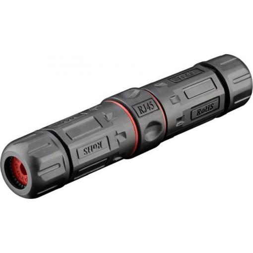 Spojka RJ-45 8P8C vodotěsná Cat.6, stíněná, IP68