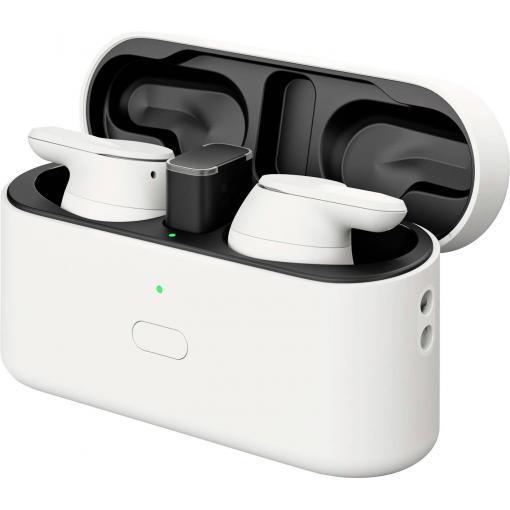 EPOS ADAPT E1 Headset do uší (In Ear) Bez kabelu, Bluetooth® stereo bílá Potlačení hluku, Redukce šumu mikrofonu headset, Nabíjecí pouzdro, odolné vůči potu