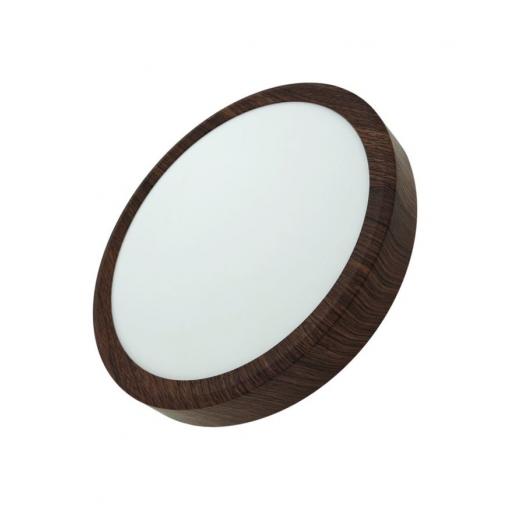 Podhledové LED svítidlo TR-73S, 230 mm, 230 V / 18 W, tmavé dřevo