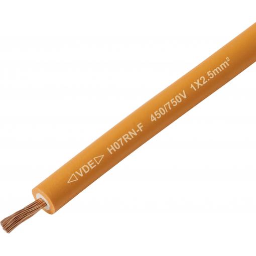 TRU COMPONENTS TC-13537036 kabel s gumovou izolací H07RN-F 1 x 2.5 mm² oranžová metrové zboží