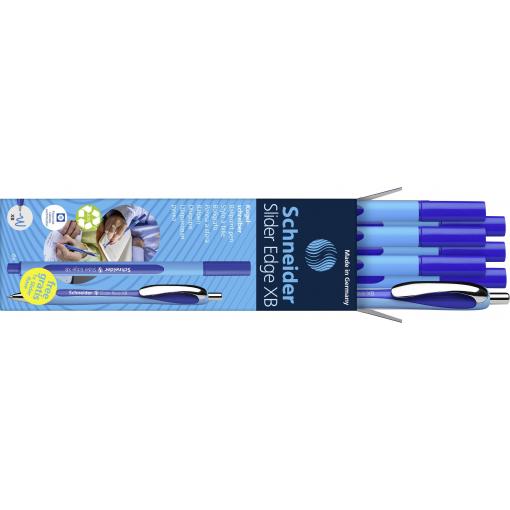 Schneider Schreibgeräte 6x Slider Edge XB + 1x Slider Rave XB blau 152257 kuličkové pero Barva písma: modrá 7 ks