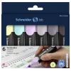 Schneider Schreibgeräte zvýrazňovač textu Textmarker Job Pastell (grau) Karton-Etui 6 Stück sortiert 115099 1 mm, 5 mm 6 ks