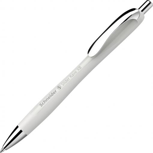 Schneider Schreibgeräte Slider Rave silver grey, Mine Slider 755 XB blau 132512 kuličkové pero Barva písma: modrá 1 ks