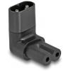Delock 80470 síťový adaptér IEC C7 zásuvka - IEC C8 zástrčka černá 0 mm 1 ks Bag