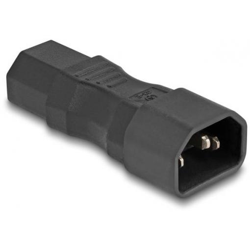 Delock 80467 síťový adaptér IEC C13 zásuvka 10 A - zástrčka C14 černá 0 mm 1 ks Bag