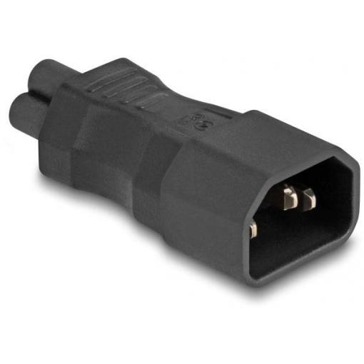 Delock 80468 síťový adaptér IEC C5 spojka - zástrčka C14 černá 0 mm 1 ks Bag