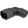 Delock 80474 síťový adaptér IEC zástrčka C14 10 A - IEC C13 zásuvka 10 A černá 0 mm 1 ks Bag