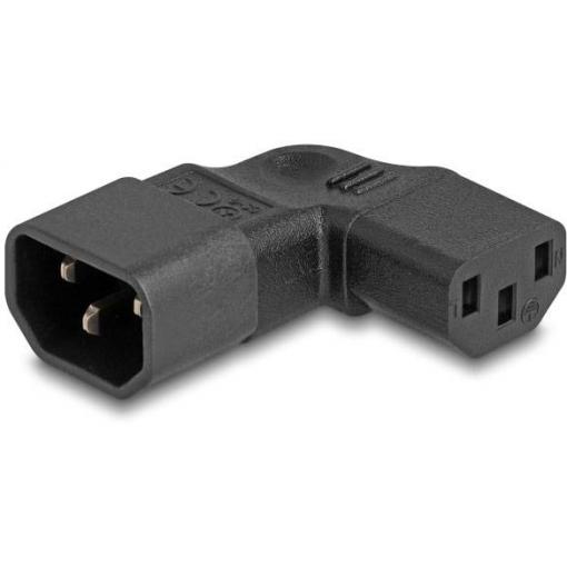 Delock 80474 síťový adaptér IEC zástrčka C14 10 A - IEC C13 zásuvka 10 A černá 0 mm 1 ks Bag