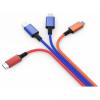 Smrter Nabíjecí kabel USB konektor rj45 120 cm vícebarevná Textilní plášť SMRTER_ELITE_L_MIX