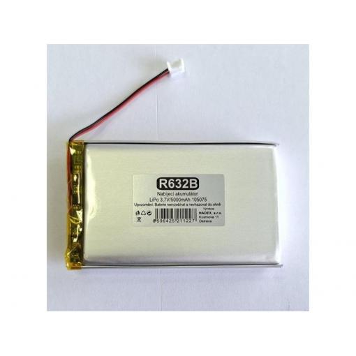 Baterie nabíjecí LiPo 3,7V/5000mAh 105075 HADEX