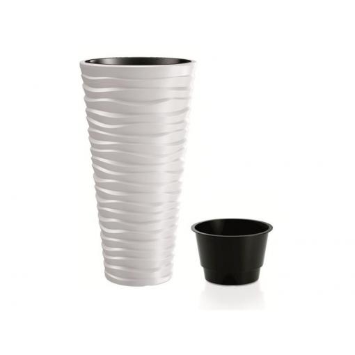 Květináč SAND SLIM bílý 39cm