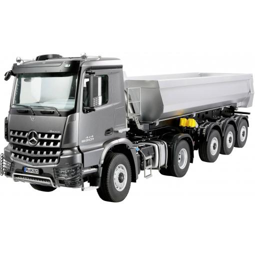 Amewi 22696 Mercedes-Benz Arocs Sattelzug mit Kippauflieger 4x4 1:14 RTR anthrazit 1:14 elektrický RC model auta RtR se světelným efektem, se zvukovou funkcí