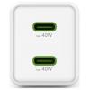 Hama USB nabíječka, GaN, USB-C® zástrčka, 40 W, Dodávka energie, bílá