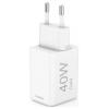 Hama USB nabíječka, GaN, USB-C® zástrčka, 40 W, Dodávka energie, bílá