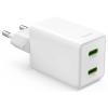 Hama USB nabíječka, GaN, USB-C® zástrčka, 40 W, Dodávka energie, bílá