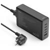 Hama USB nabíjecí hub, Rychlonabíječka, USB Power Delivery (USB-PD) , GaN, Qualcomm Quick Charge 3.0 , USB-C® zásuvka, USB-A zásuvka, 240 W, QC 2,0, Power