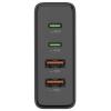Hama USB nabíjecí hub, GaN, USB-C® zástrčka, 65.00 W, Dodávka energie, černá
