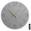 Hama 00185881 Quartz nástěnné hodiny 30 cm x 30.00 mm x 30.00 mm x 2.00 mm, šedá, tiché hodiny (bez tikání)