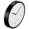 Hama 00185882 Quartz nástěnné hodiny 25 cm x 25.00 mm x 25.00 mm x 4.00 mm, černá