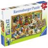 Dětská puzzle 2 x 12 dílů - vánoční stromeček 12004047 1 ks
