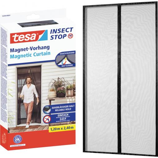 tesa Insect Stop 55394-00001-00 Magnetický závěs (š x v) 1.2 m x 2.4 m antracitová 1 ks