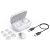 Hama špuntová sluchátka (In Ear) Bluetooth® stereo bílá Nabíjecí pouzdro sportovní