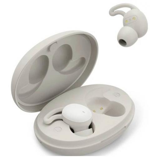 Hama špuntová sluchátka (In Ear) Bluetooth® stereo béžová, bílá Nabíjecí pouzdro mobil