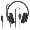 Hama Headset otevřená (On Ear) kabelová stereo černá, červená regulace hlasitosti Počítače