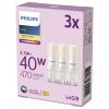 Philips 8720169302112 LED Energetická třída (EEK2021) E (A - G) G9 3.7 W = 40 W teplá bílá 3 ks
