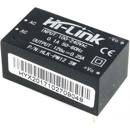 Zdroj spínaný 12V/0.25A 3 W HLK-PM12