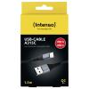 Intenso Kabel USB-C USB-C ® zástrčka, USB-C ® zástrčka 1.5 m černá flexibilní provedení 7901000