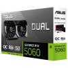 Asus grafická karta Nvidia GeForce RTX 5060 GeForce RTX 5060 8 GB GDDR7 RAM PCIe x8 HDMI™, DisplayPort přetaktovaná, Režim nulového ventilátoru , NVIDIA G-Sync