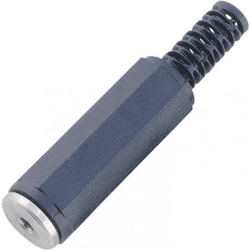 TRU COMPONENTS 1578975 jack konektor 2.5 mm zásuvka, rovná Pólů: 3 stereo černá 1 ks