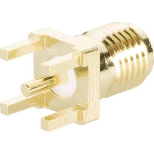 TRU COMPONENTS 1579414 SMA konektor zásuvka, vestavná vertikální 50 Ω 1 ks