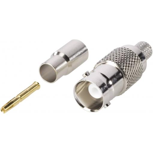 TRU COMPONENTS 1579453 BNC konektor zásuvka, rovná 50 Ω 1 ks