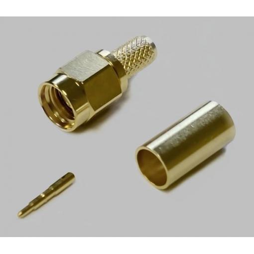 TRU COMPONENTS 1579491 SMA konektor zástrčka, rovná 1 ks