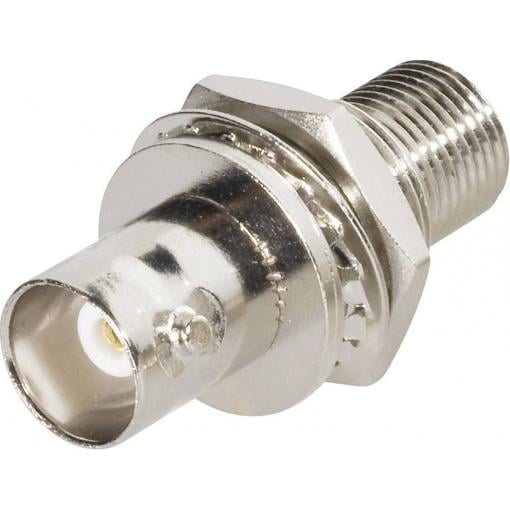 TRU COMPONENTS 1579504 BNC průchodka BNC zásuvka - F zásuvka 1 ks